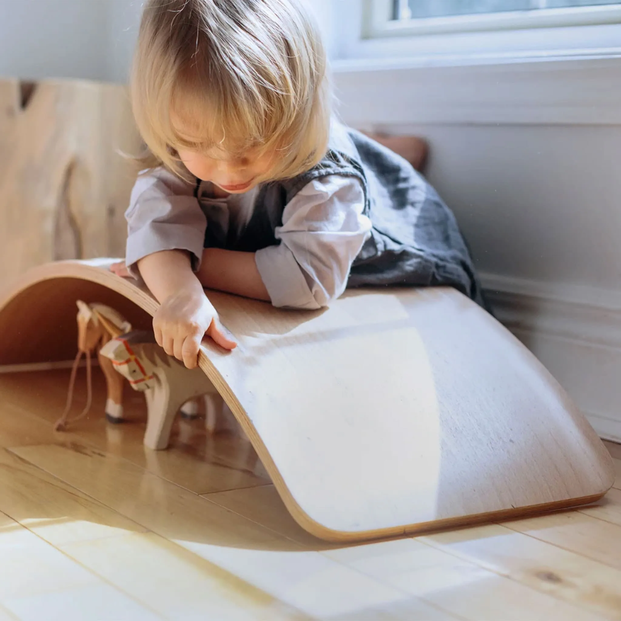 Kinderfeets Planche d'Équilibre en Bois Kinderboard - Naturel
