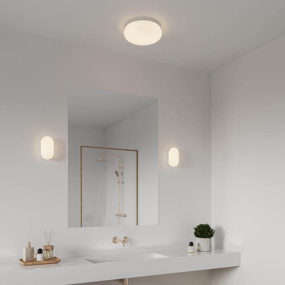 Wandlamp Foam Oval in wit E27 IP44