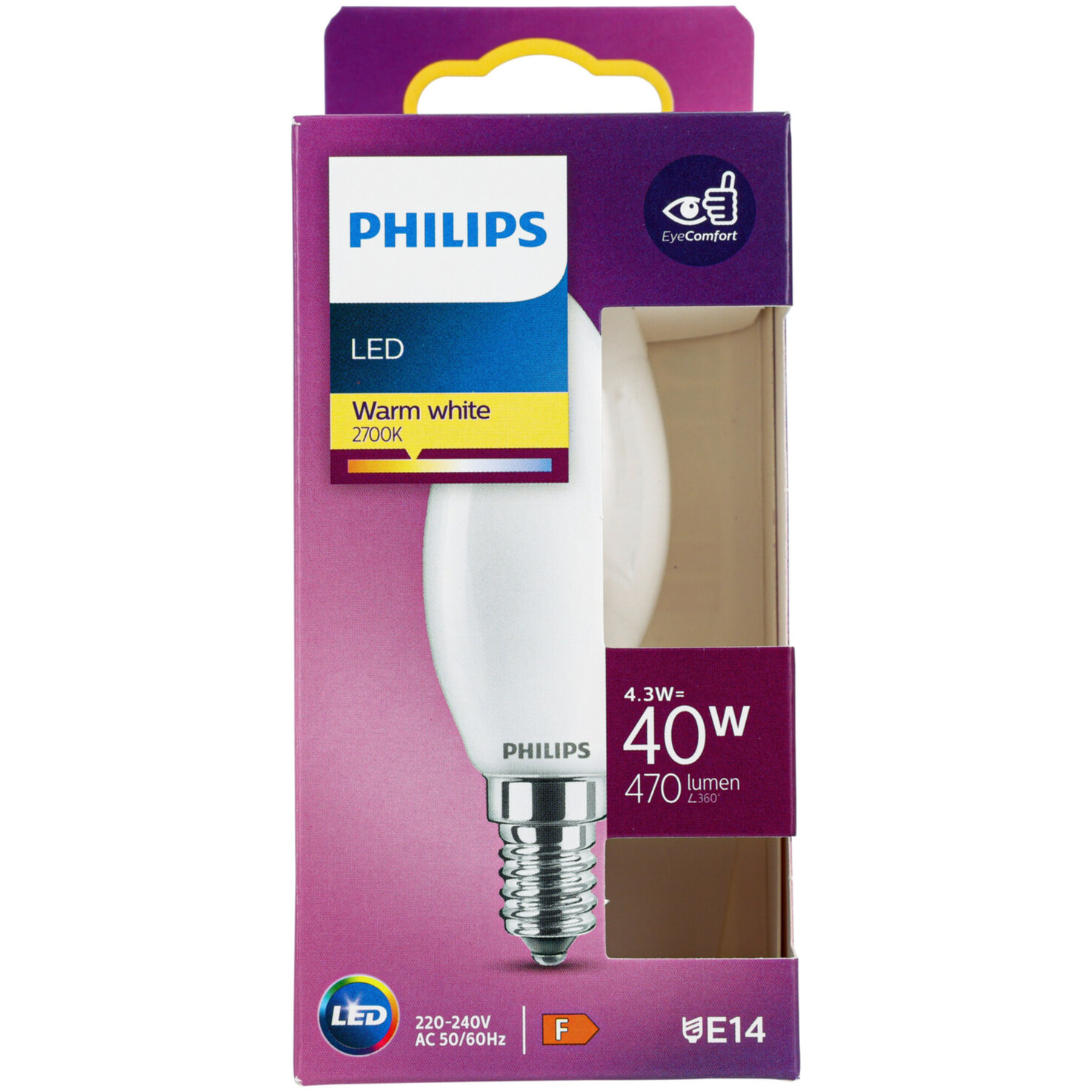 Philips LED-Kerze E14 warmweiss 4.3 W