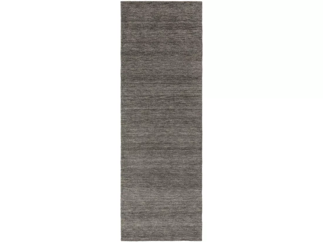 Tapis de couloir en laine Jamal Gris 80x300 cm