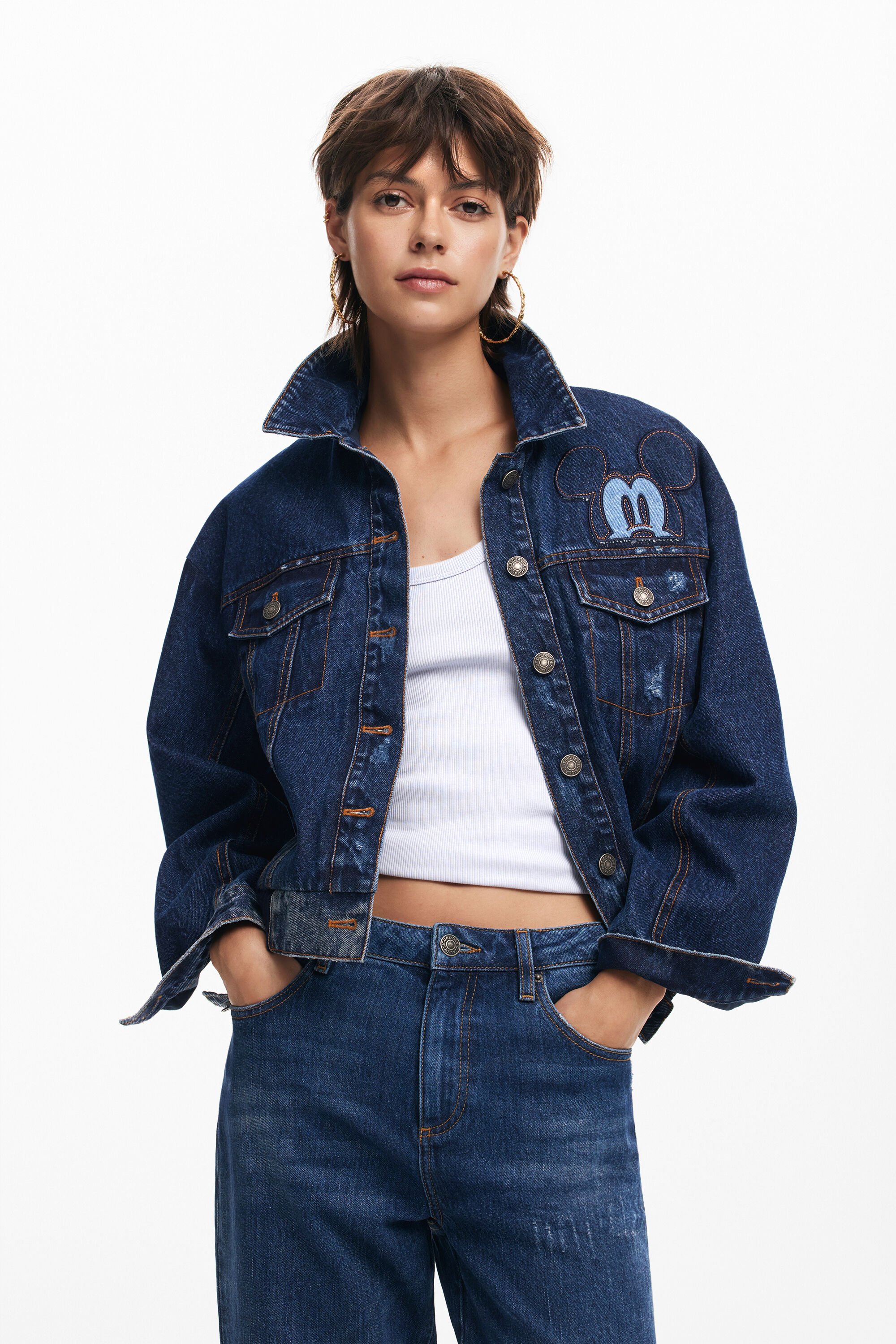 Jaqueta jeans Mickey