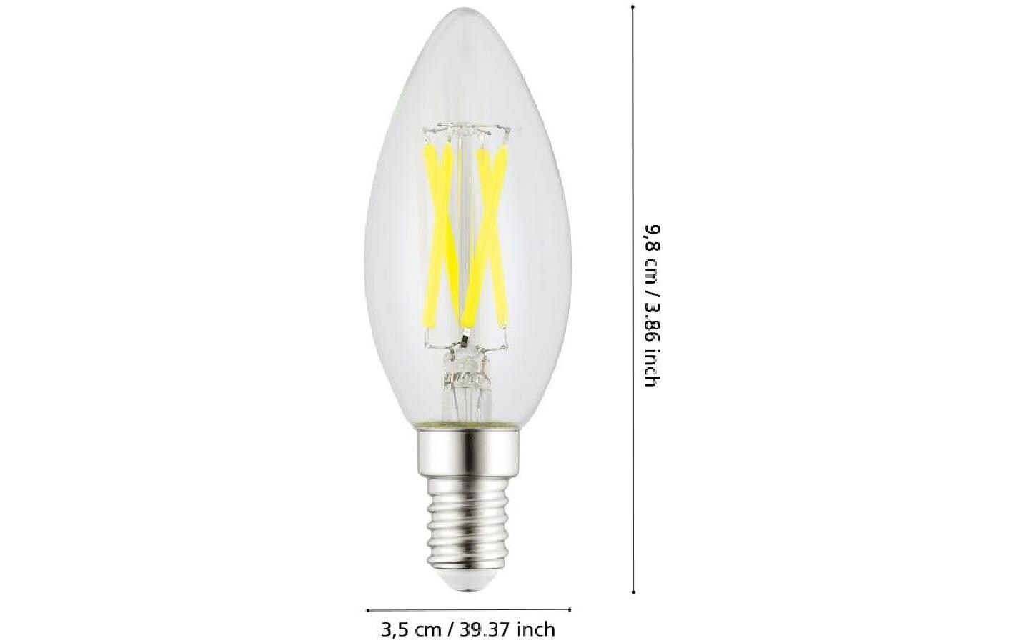 Lampe 2.2 W E14 WarmweissHocheffizientes Filament LED Leuchtmittel