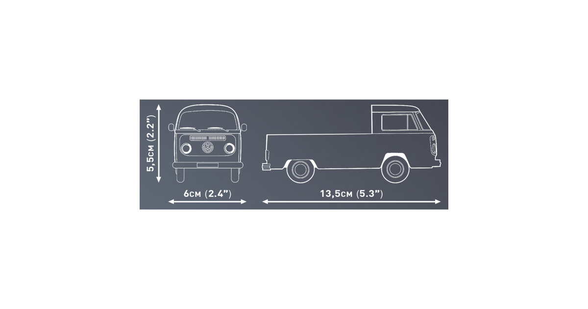COBIVolkswagen T2a Pickup truck Constructiespeelgoed  (Schaal 1:35)