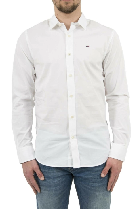 Chemise tommy jeans dm0dm04405 100 classic white