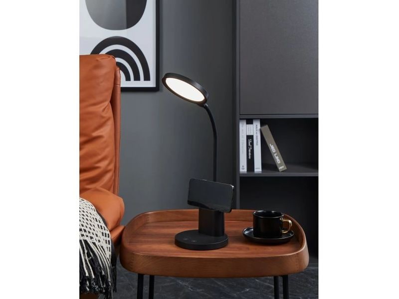 EGLO Leuchten Tischleuchte BROLINI LED 2.1W 2700-6500K Schw Moderne LED-Akkutischleuchte mit flexiblem Hals und Stifthalter für Büro und Homeoffice