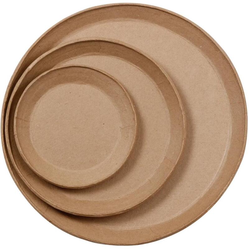 Set de 3 assiettes à suspendre - Kraft