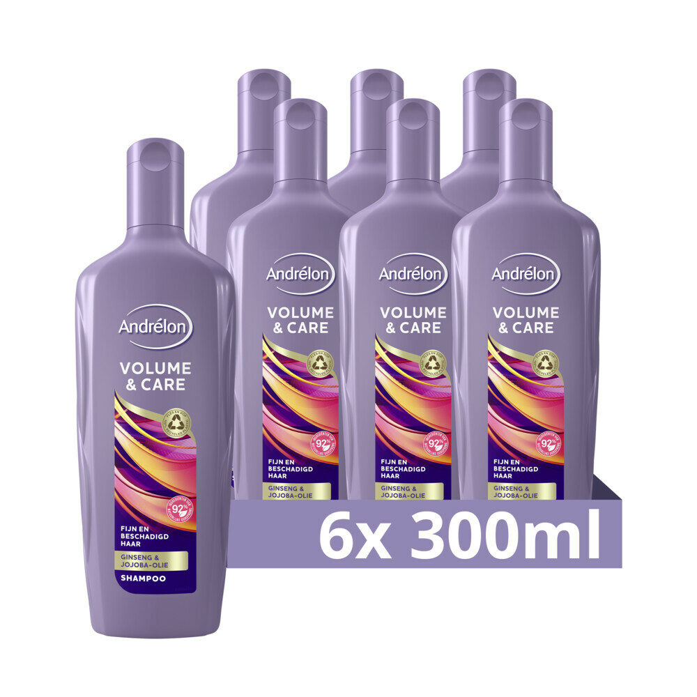 6x Andrelon Shampoo Volume & Care300 ml