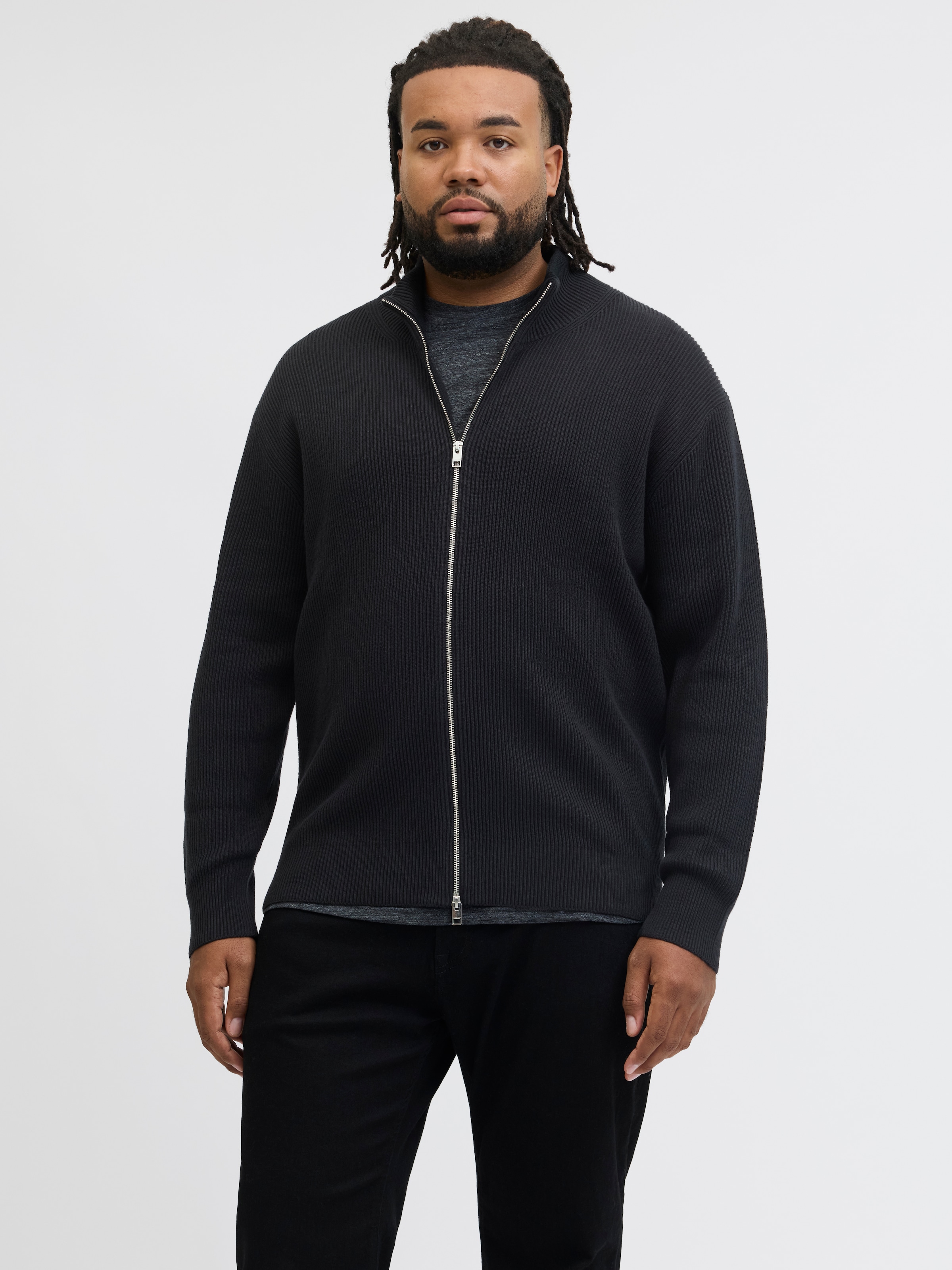Jack & Jones PlusSize Strickjacke »JJEPERFECT KNIT ZIP CARDIGAN NOOS PLS«