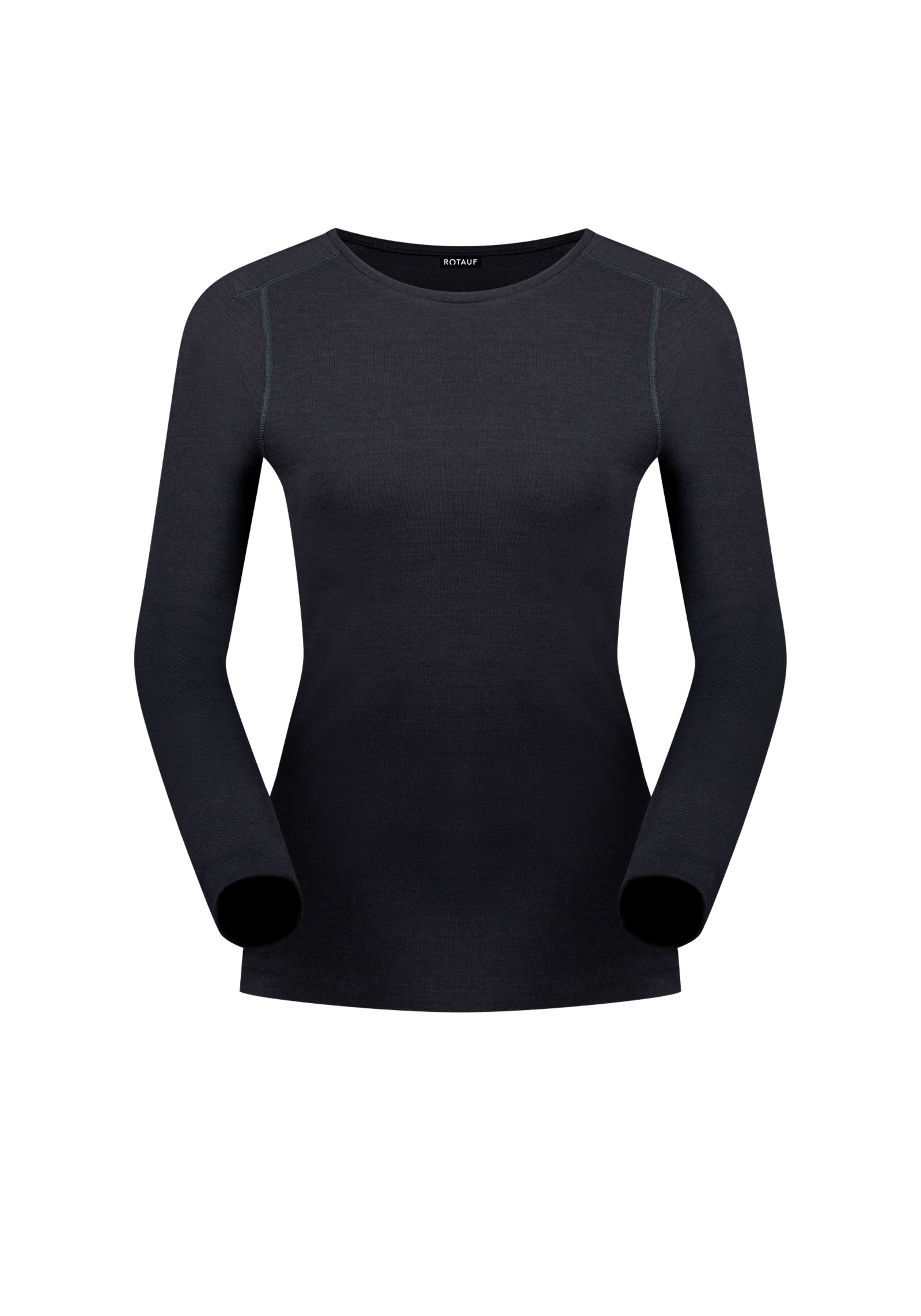 Rotauf Damen-Longsleeve Eco Merino 200 Phantom