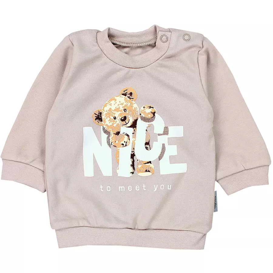 TupTam Baby Mädchen Langarmshirt Babyhose Outfit 2teilig beige Modell 1