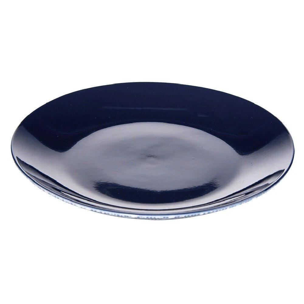 Assiette à dessert en porcelaine décor vague japonaise