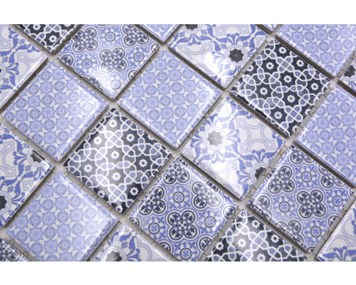Keramische mozaïek CD CL48B vierkant Classico 29,7x29,7 cm blauw