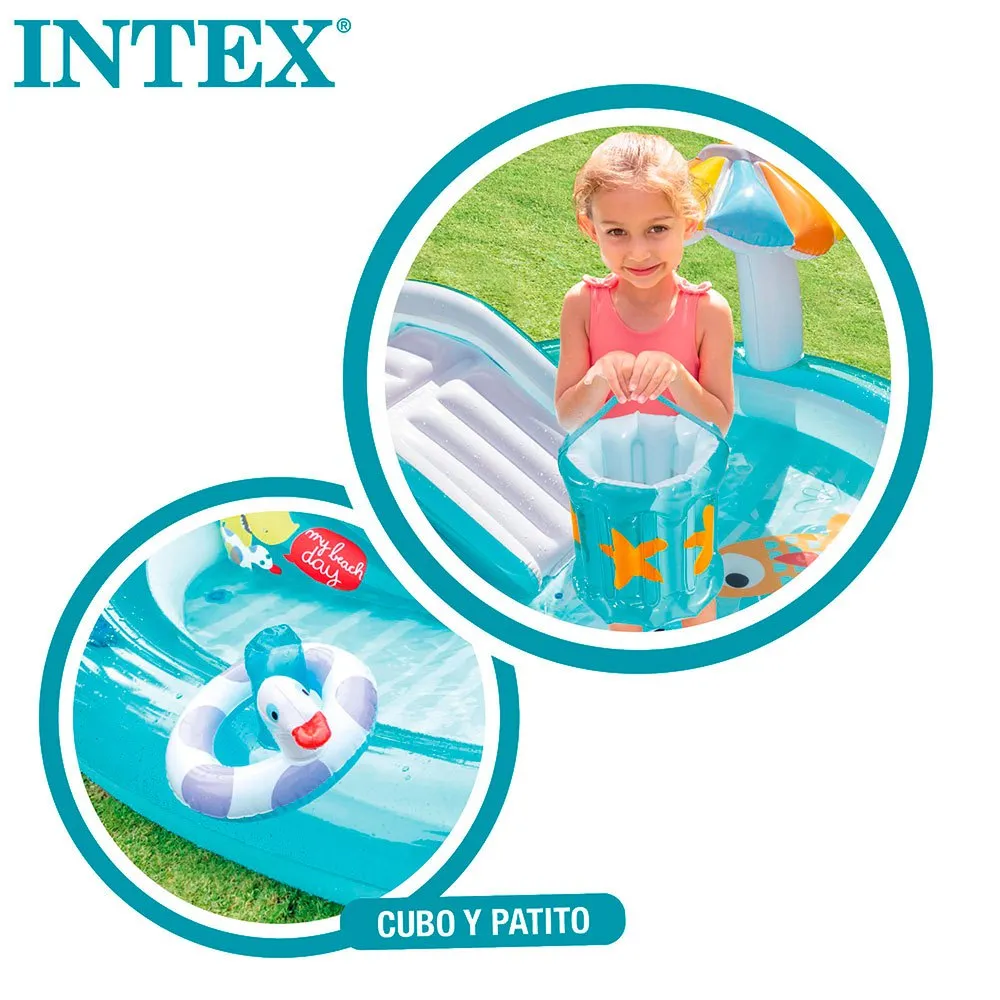 Intex Krokodil-Spielzentrum mit Rutsche und Pool