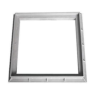 Cadre pour grille de sol gris 200 x 200 mm