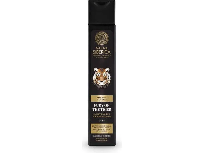 NATURA SIBERICA THE FURY OF TE TIGER - 2 I 1 ENERGIGIVENDE HÅR- OG KROPSSHAMPOO