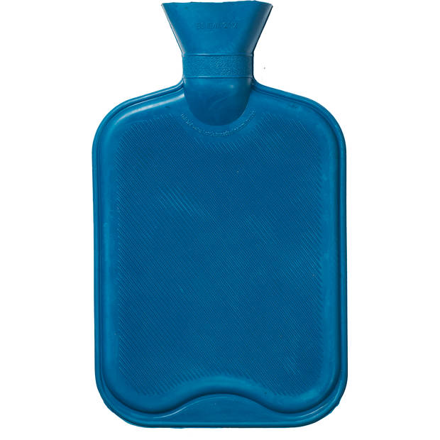 Blokker rubberkruik - blauw - 2L