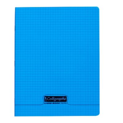 Calligraphe 8000 - Cahier polypro - 17 x 22 cm - 96 pages - petits carreaux (5x5 mm) - disponible dans différentes couleurs
