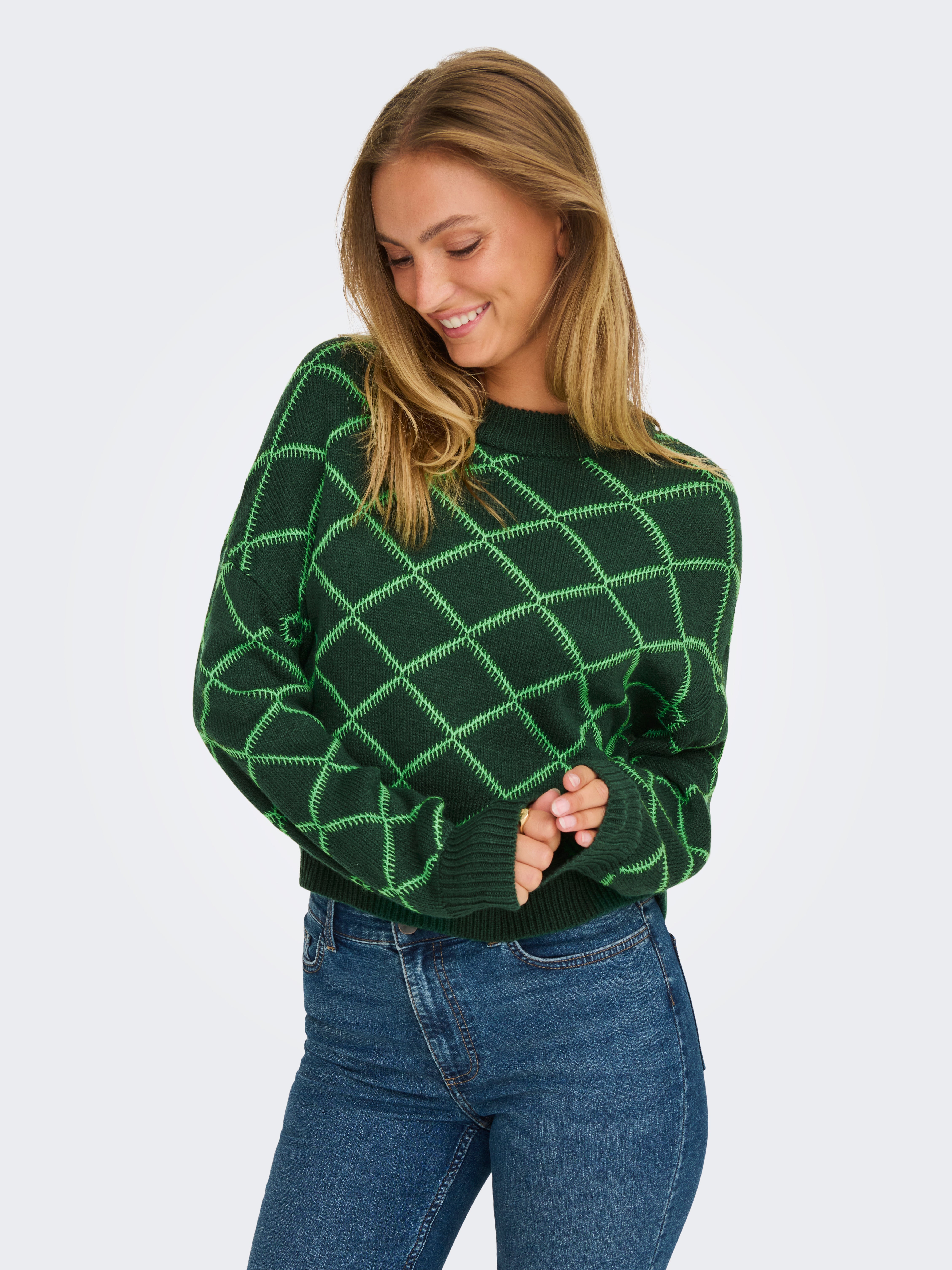 JDYRITA Strickpullover Rain Forest