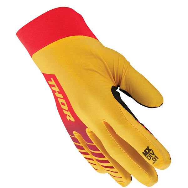Thor Motocross - Gants Agile Analog Jaune / Rouge