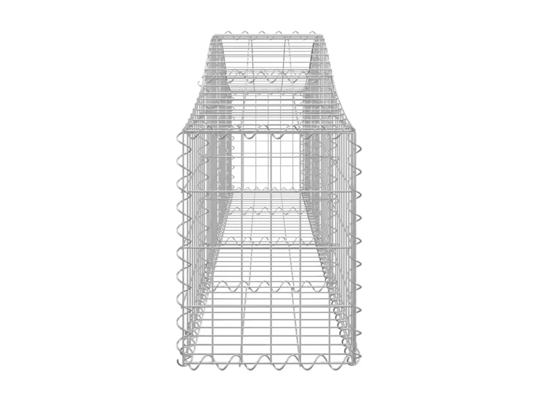 Paniers à gabions arqués 18 pcs 200x30x40-60 Fer galvanisé