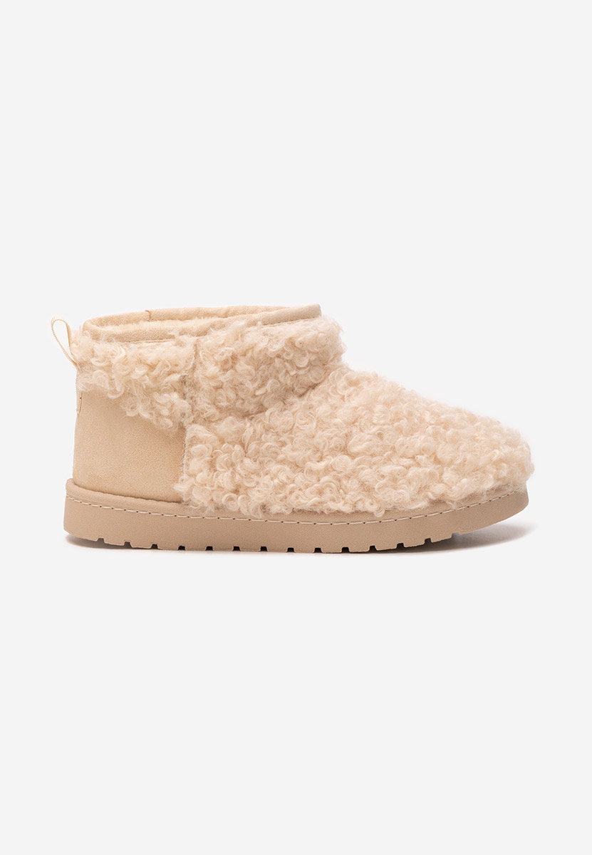 Bottes de neige femme beige Mivora
