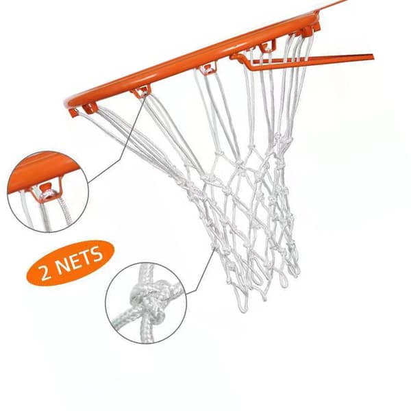 INF Kraftig basketballnett i polyester - 5,0 mm tykt  0