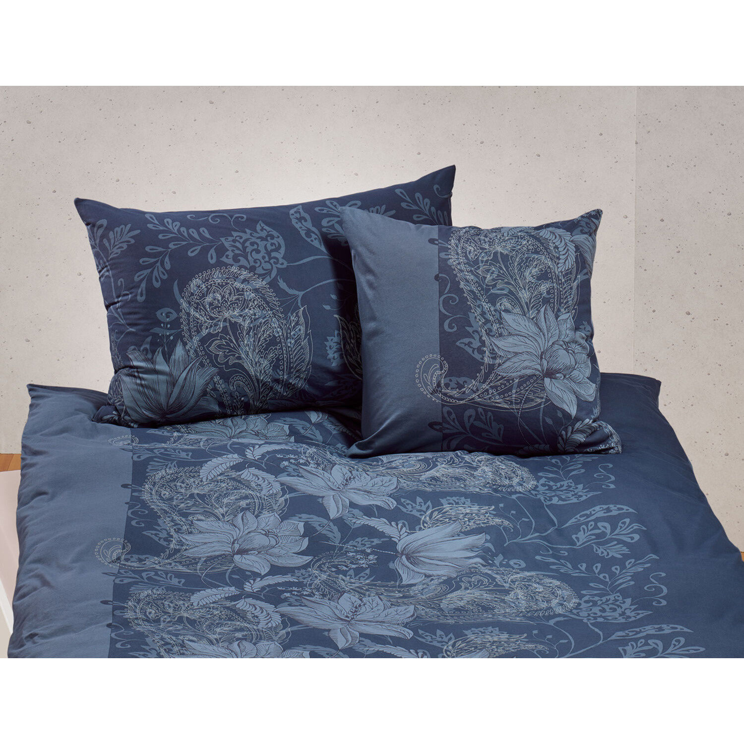 Bettwäsche mit elegantem Paisley-Muster und Blumenprint