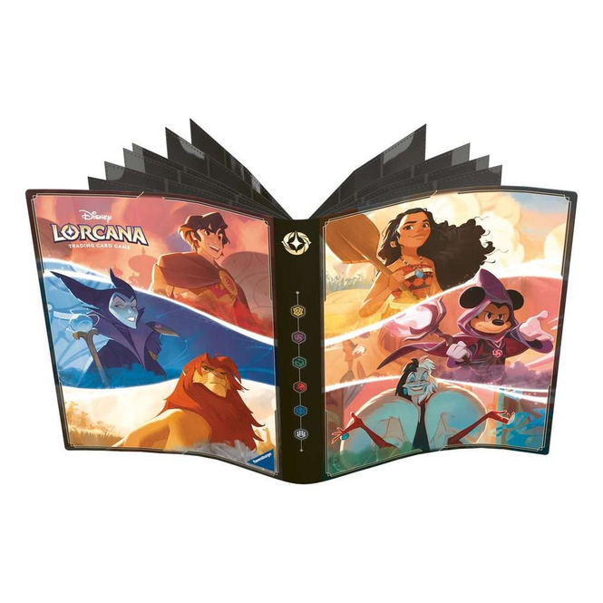 Disney Lorcana - Sammelmappe - Micky, Vaiana, Cruella De Vil