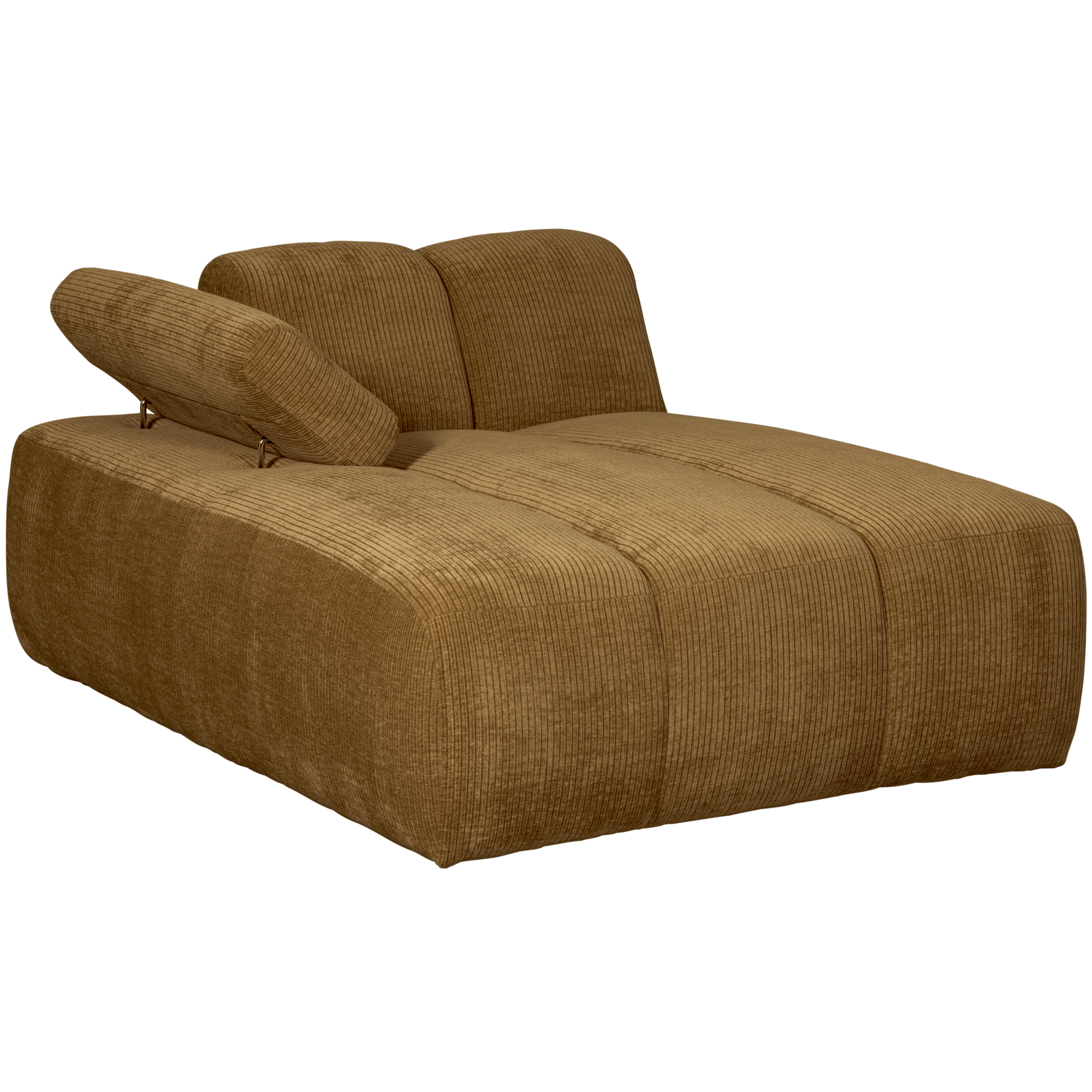 Chaise Longue Mojo Element Mojo Chaise Longue Element Links - Geweven Ribstof - Honinggeel