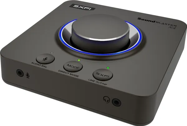 Creative Sound Blaster X4 - Lydkort - 24 bit - 192 kHz - 114 dB SNR - stereo - USB-C