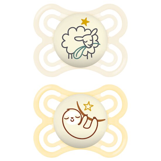 Lot de 2 Sucettes Perfect Nuit 2-6M   Aléatoire        de               Mam