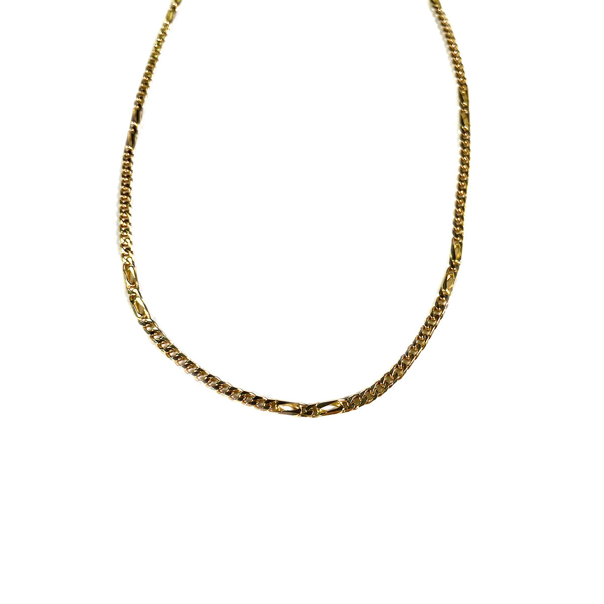Collier d'occasion or jaune 750 maille fantaisie 50 cm