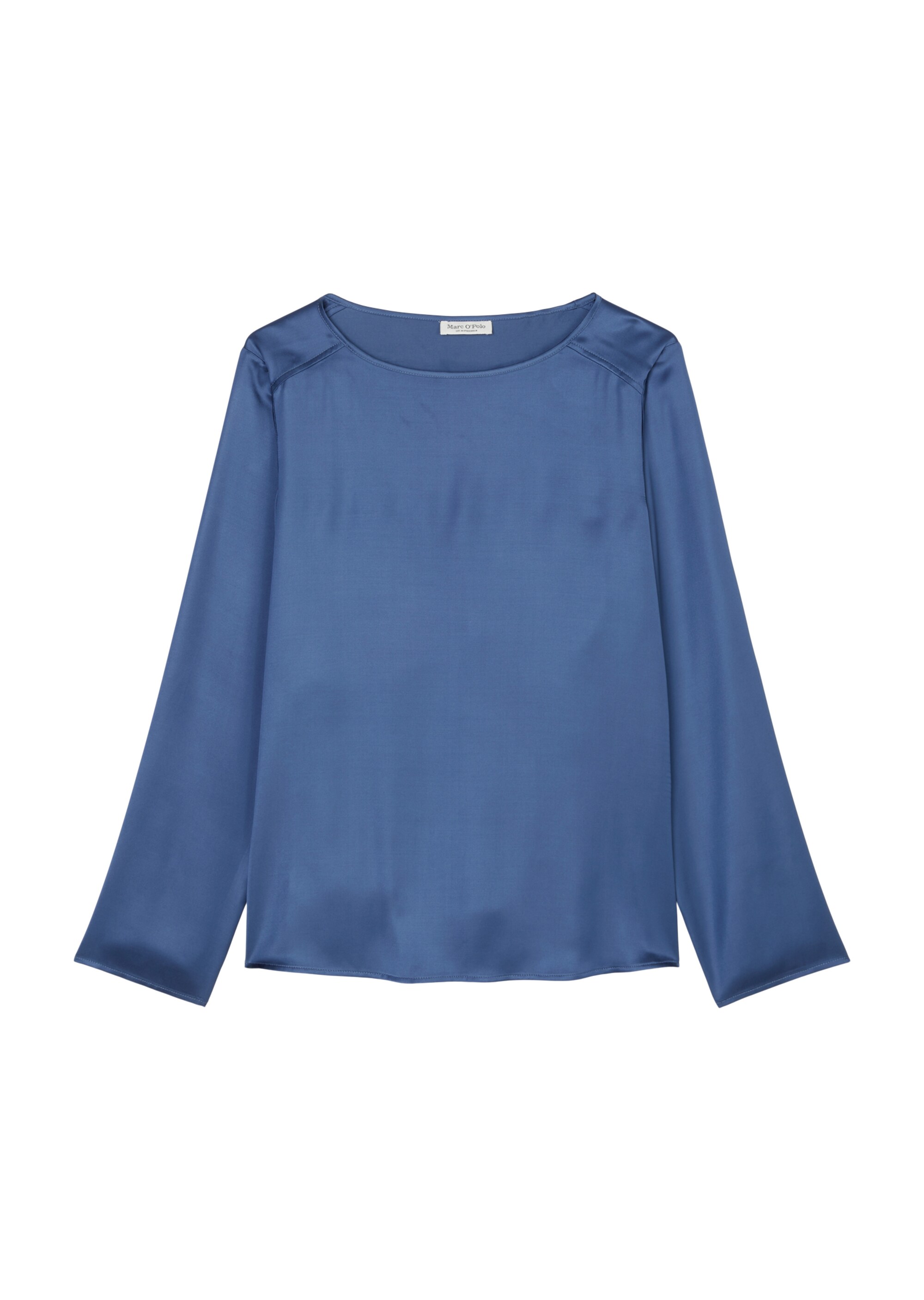 Fließendes Blusenshirt regularaus Viskose-Satin