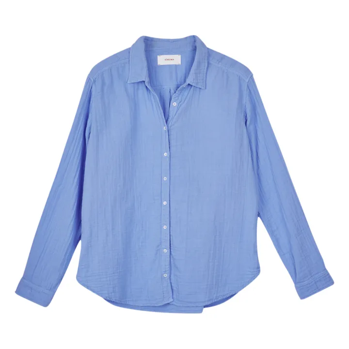 Xirena Chemise Scout Gaze de Coton | Bleu