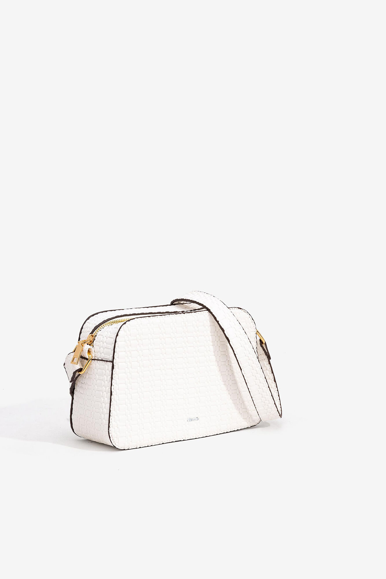 Bolsa transversal texturizada - Bege
