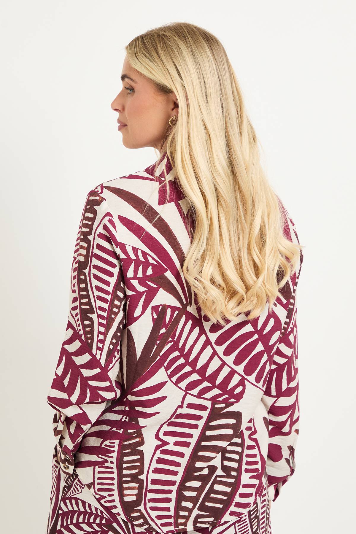 Wallis Chemise Boutonnée À Imprimé Tropical Petite Taille