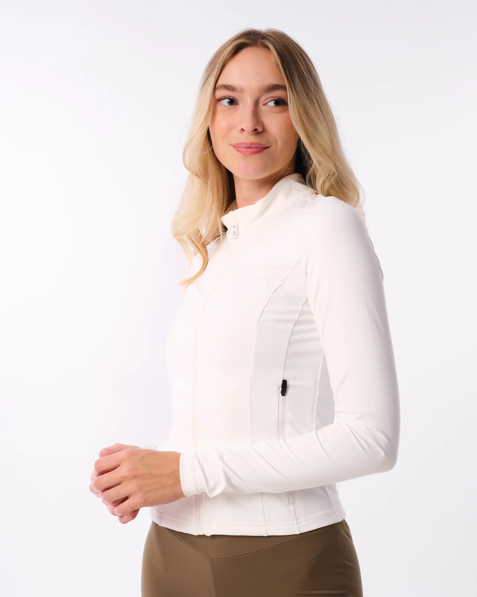 Bumpro Lively Zip Up Jacket White
