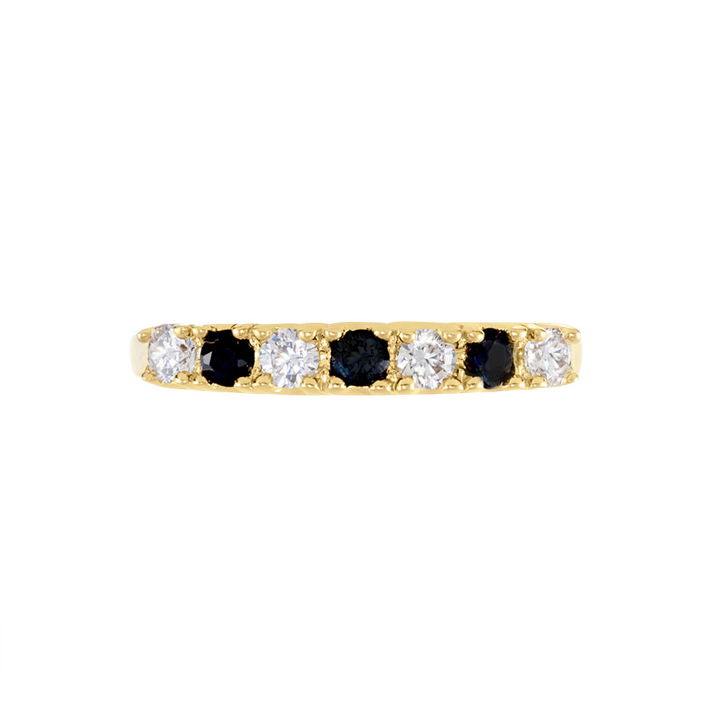 Bague Isee Plaqué Or Oxydes De Zirconium