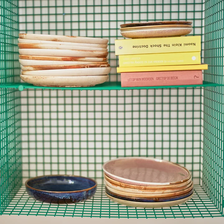 HKliving - Chef Ceramics Teller, Ø 20 cm, rustic cream/brown