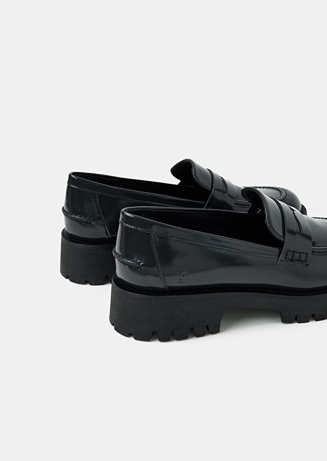 Mocassins Katebleu marine en cuir