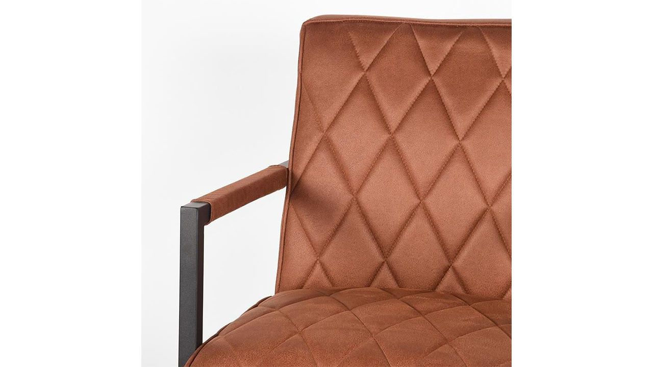 Fauteuil - cognac PI-47.023 Denmark B62 x D80 x H86 cm