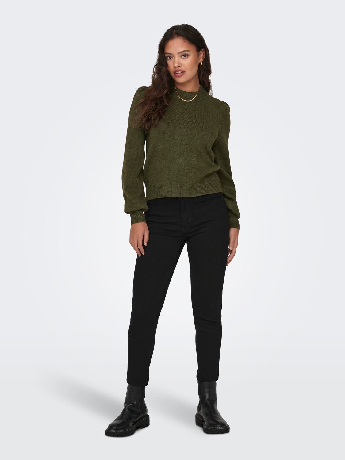 JDYRUE Strickpullover Dark Olive