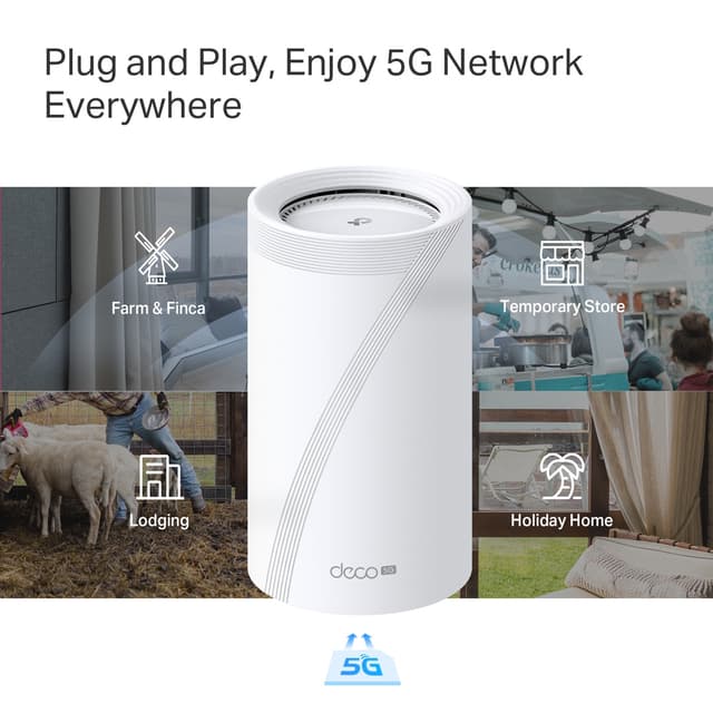 TP-Link Deco BE65 5G WiFi 7 Mesh system (1-pakke)