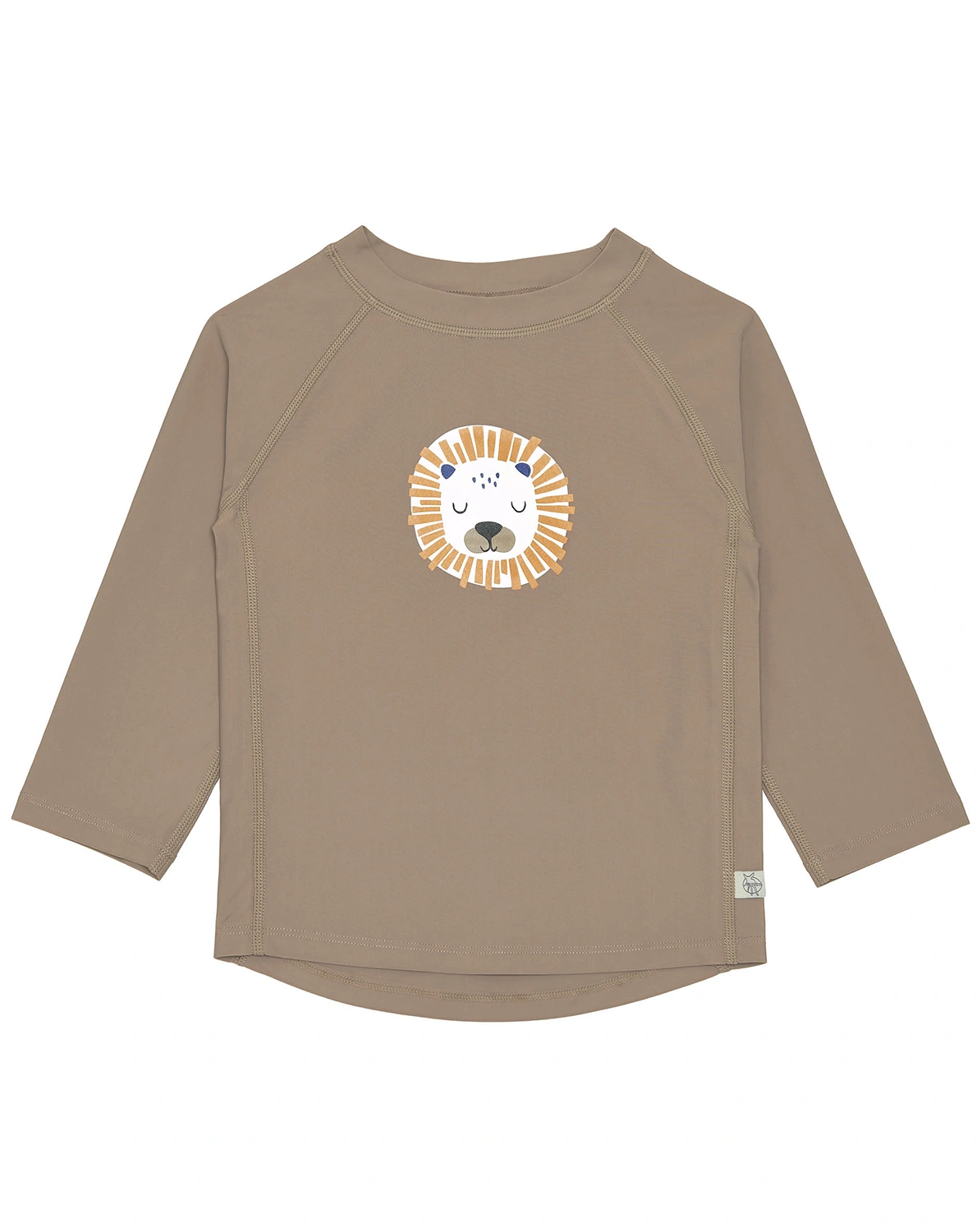 Langarm-Badeshirt LION in choco