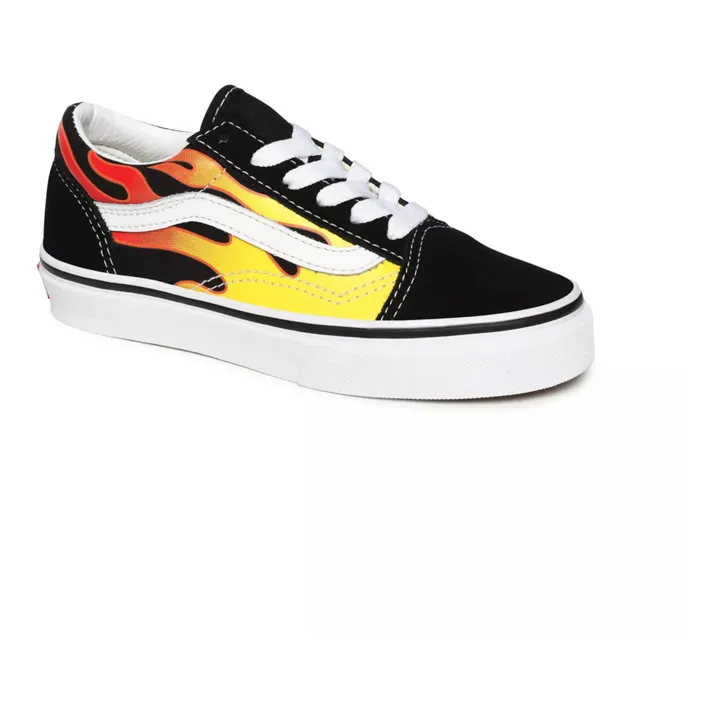 Vans Baskets Old Skool Flamme | Noir