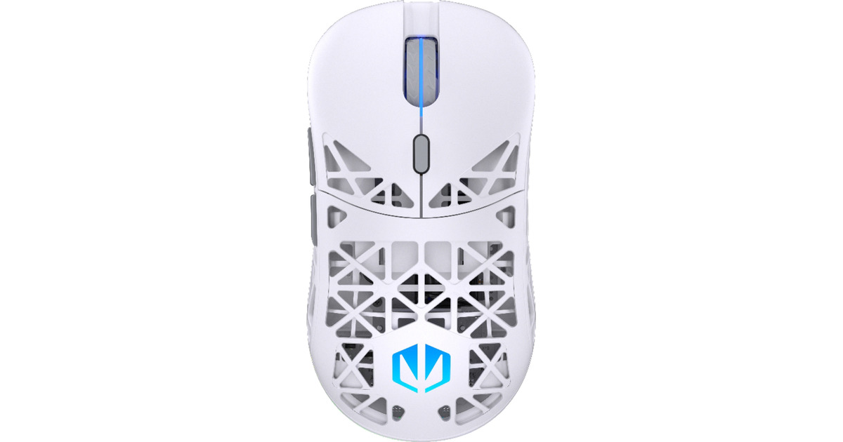 ENDORFYLIV Plus Wireless Onyx White gaming muis  (Wit, 26.000 DPI, ARGB, USB-C / 2.4 GHz / Bluetooth)