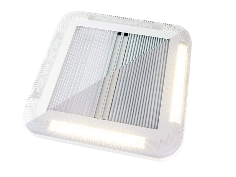 Carbest Dachhaube mit LED s 452x402 mm - Ohne Zwangsbelüftung