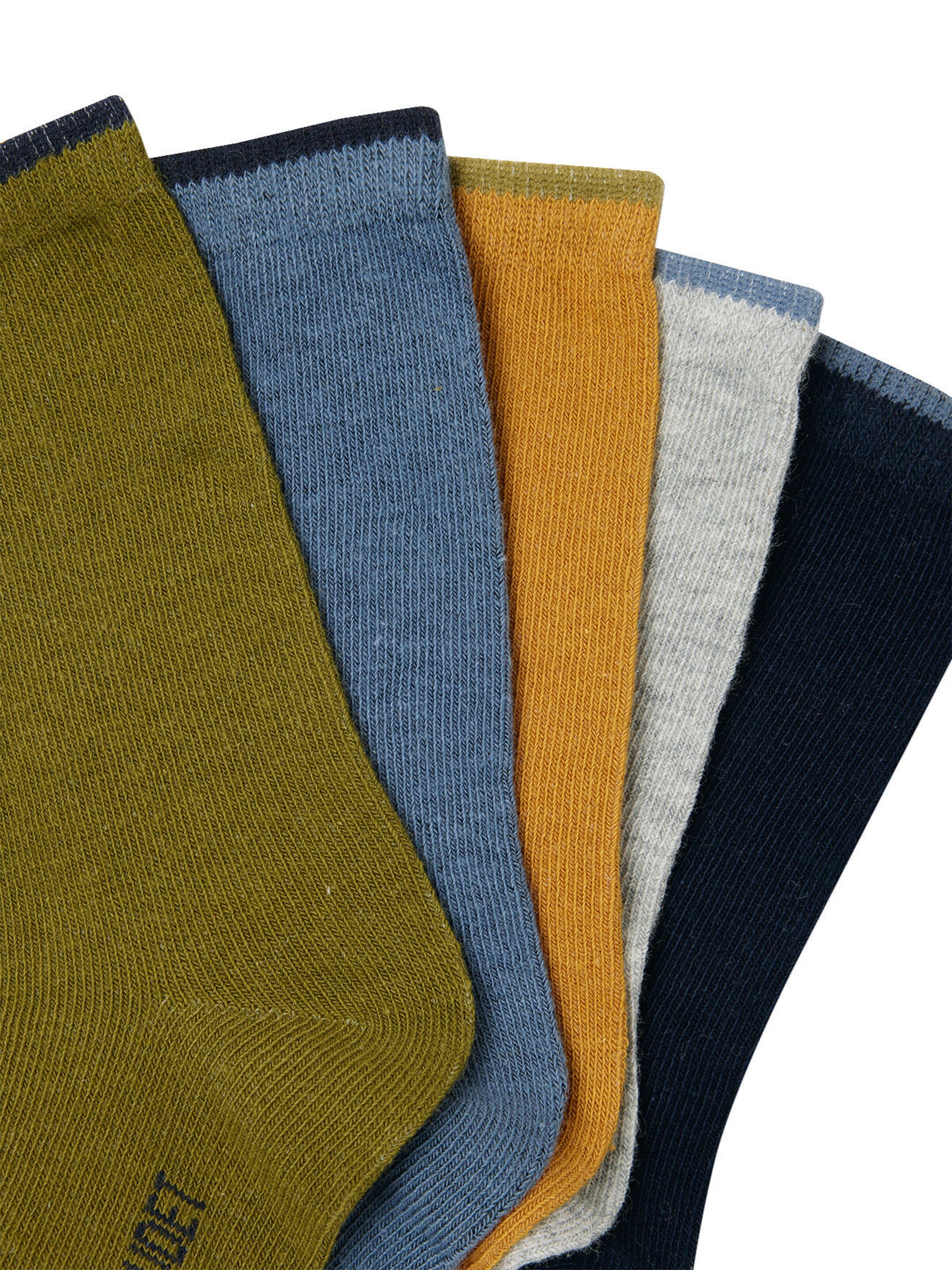 Vertbaudet 5er-Pack Jungen Socken BASIC olivgrün