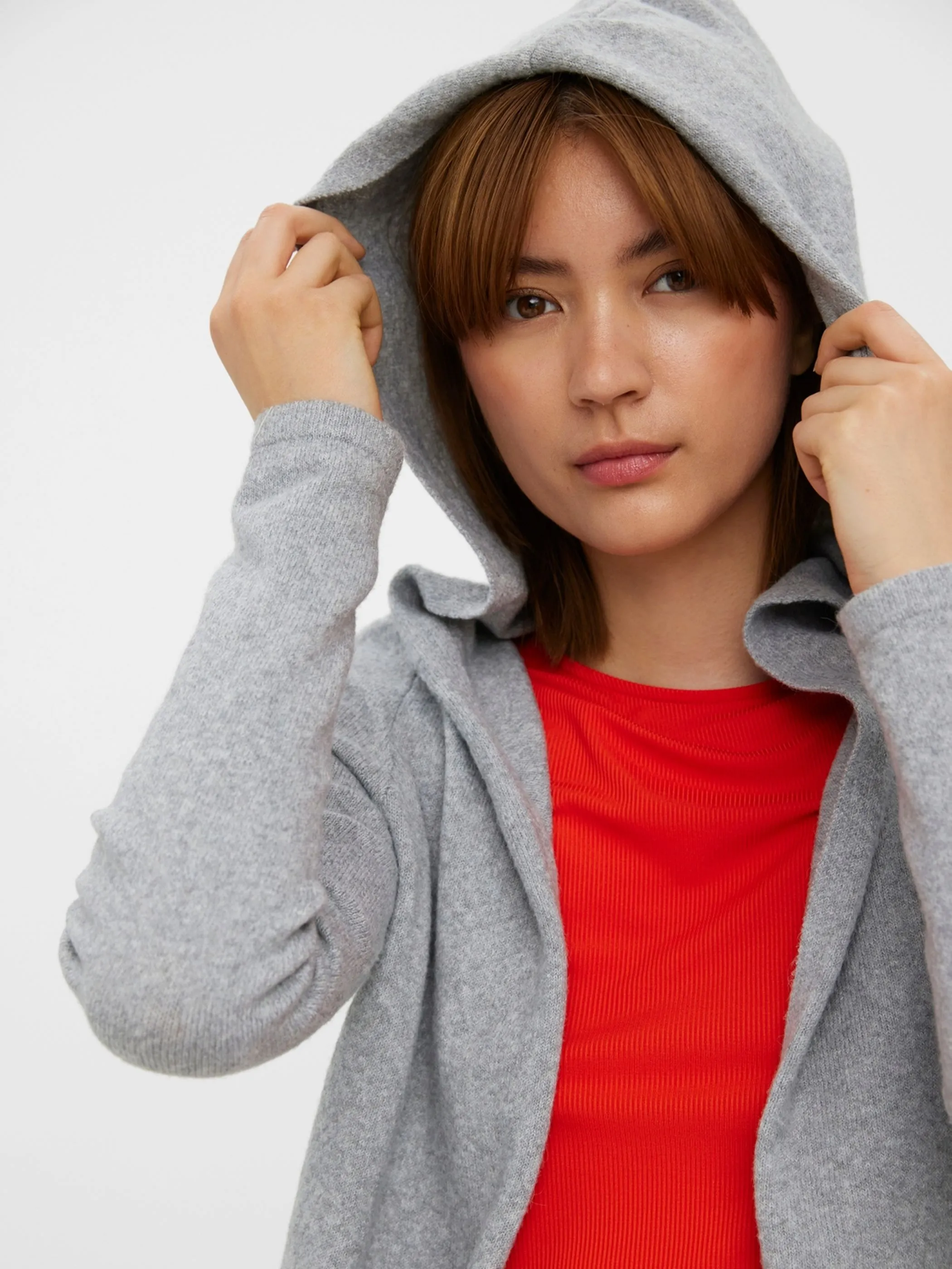 Vero Moda VMDOFFY LS OPEN HOOD Longcardigan