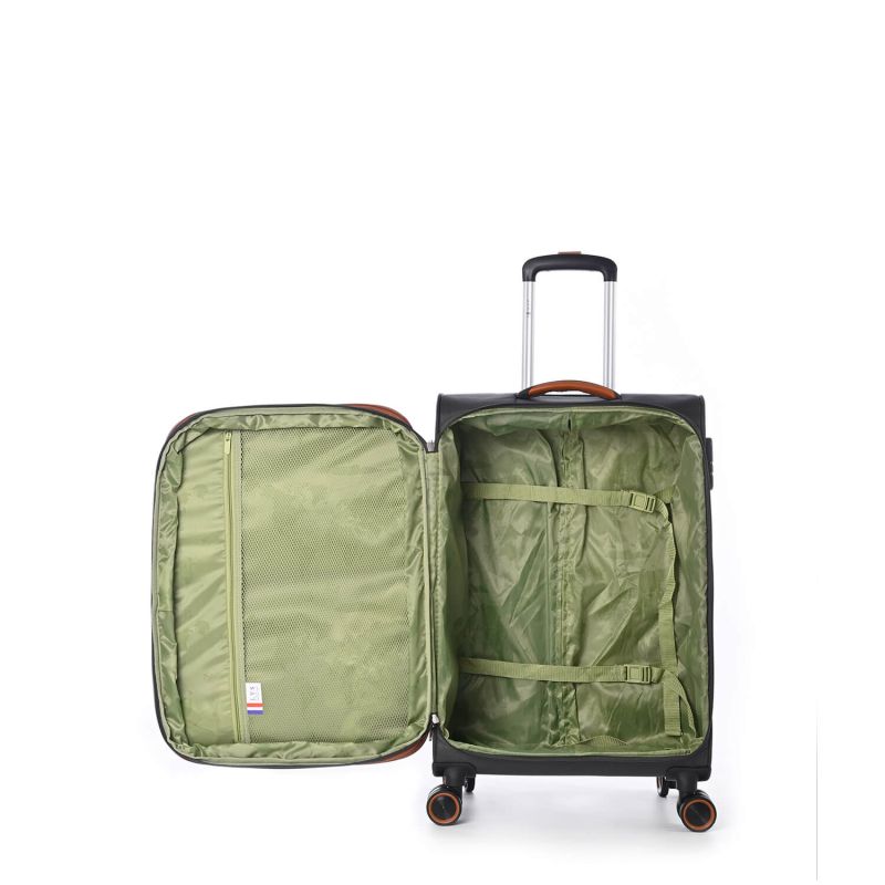 Lot de 3 valises souples 345 Extensibles 55, 67 et 79 cm Gris foncé